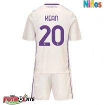 Camiseta Fiorentina Moise Kean #20 Visitante Equipación para niños 2025-26 manga corta (+ pantalones cortos)